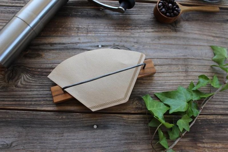 Coffee filter holder Sakura old tree - 其他 - 木头 咖啡色