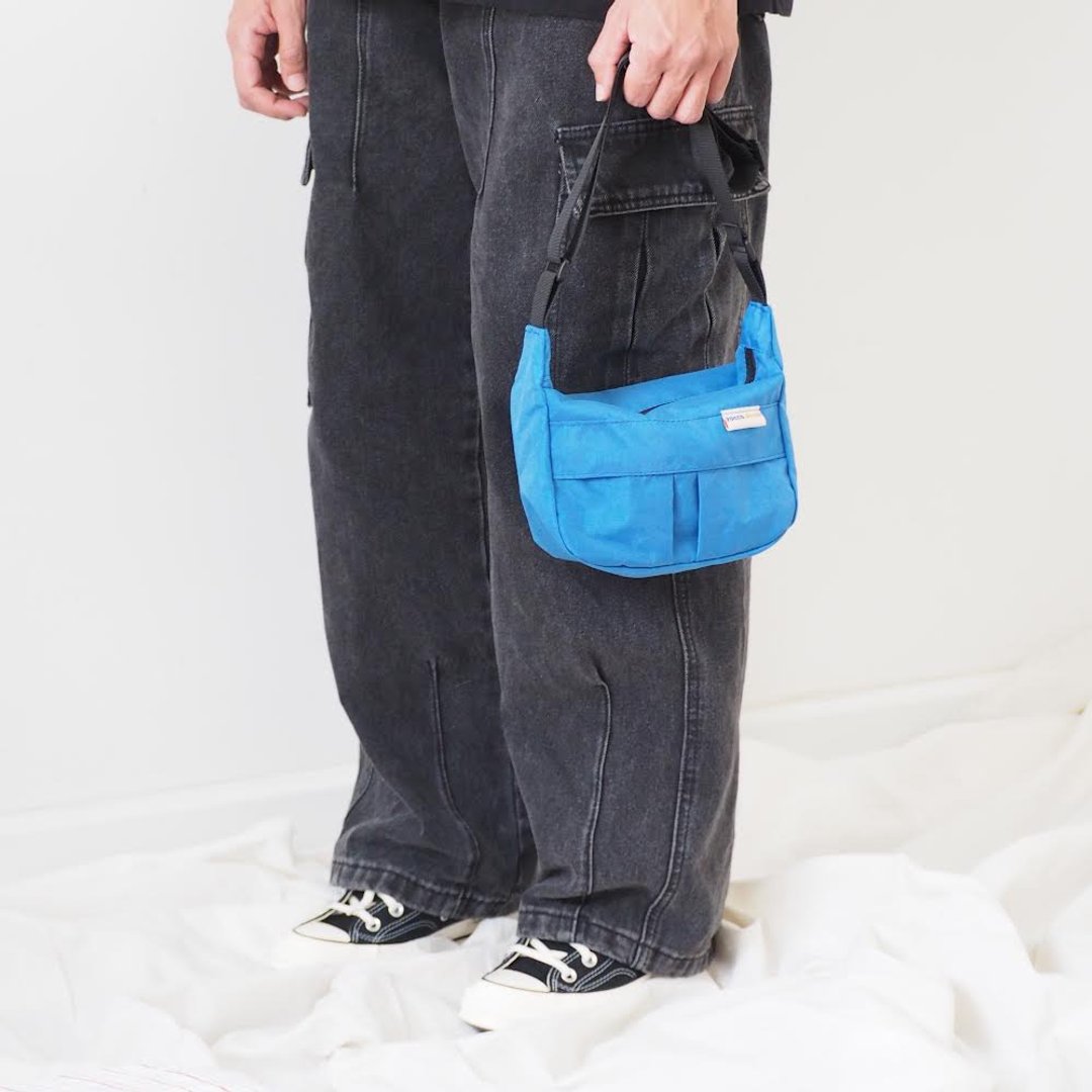 mini journey bag : whale blue - 其他 - 尼龙 蓝色