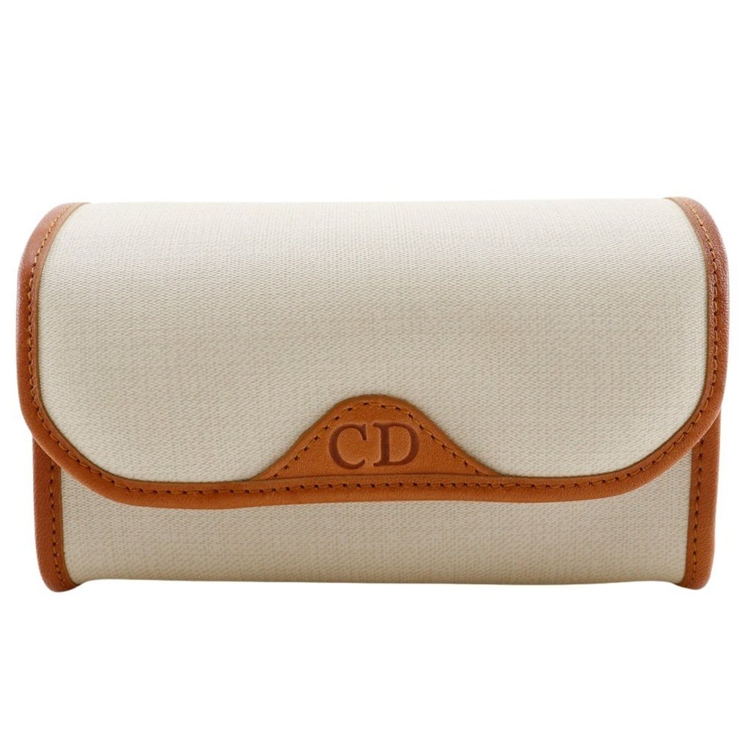 【日本直送】Christian Dior Dior CD Logo 化妆包 赠品 PVC 米白色 женские【二手】 - 化妆包/杂物包 - 塑料 白色