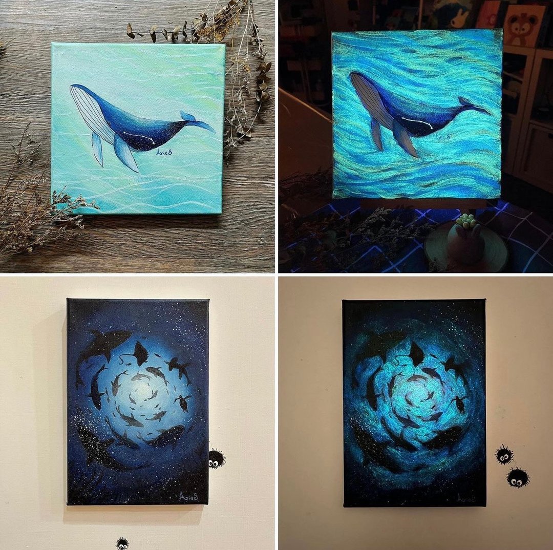 客订海洋生物夜光画 - 订制画像 - 棉 