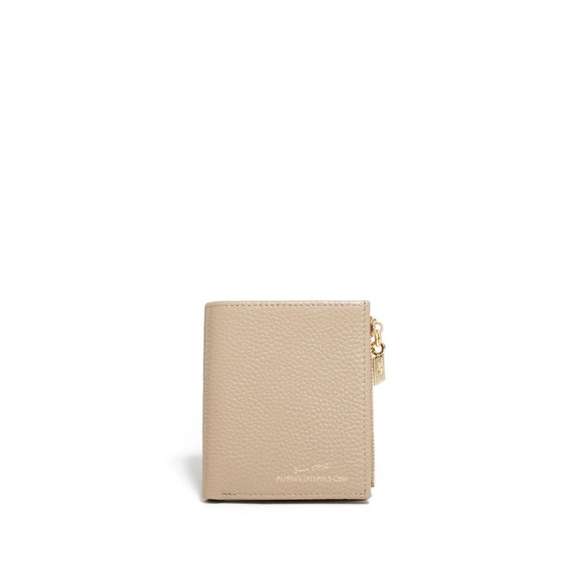 CUBE 牛皮零钱包短夹 - 浅沙色/迷雾蓝/月光灰 - 皮夹/钱包 - 真皮 多色