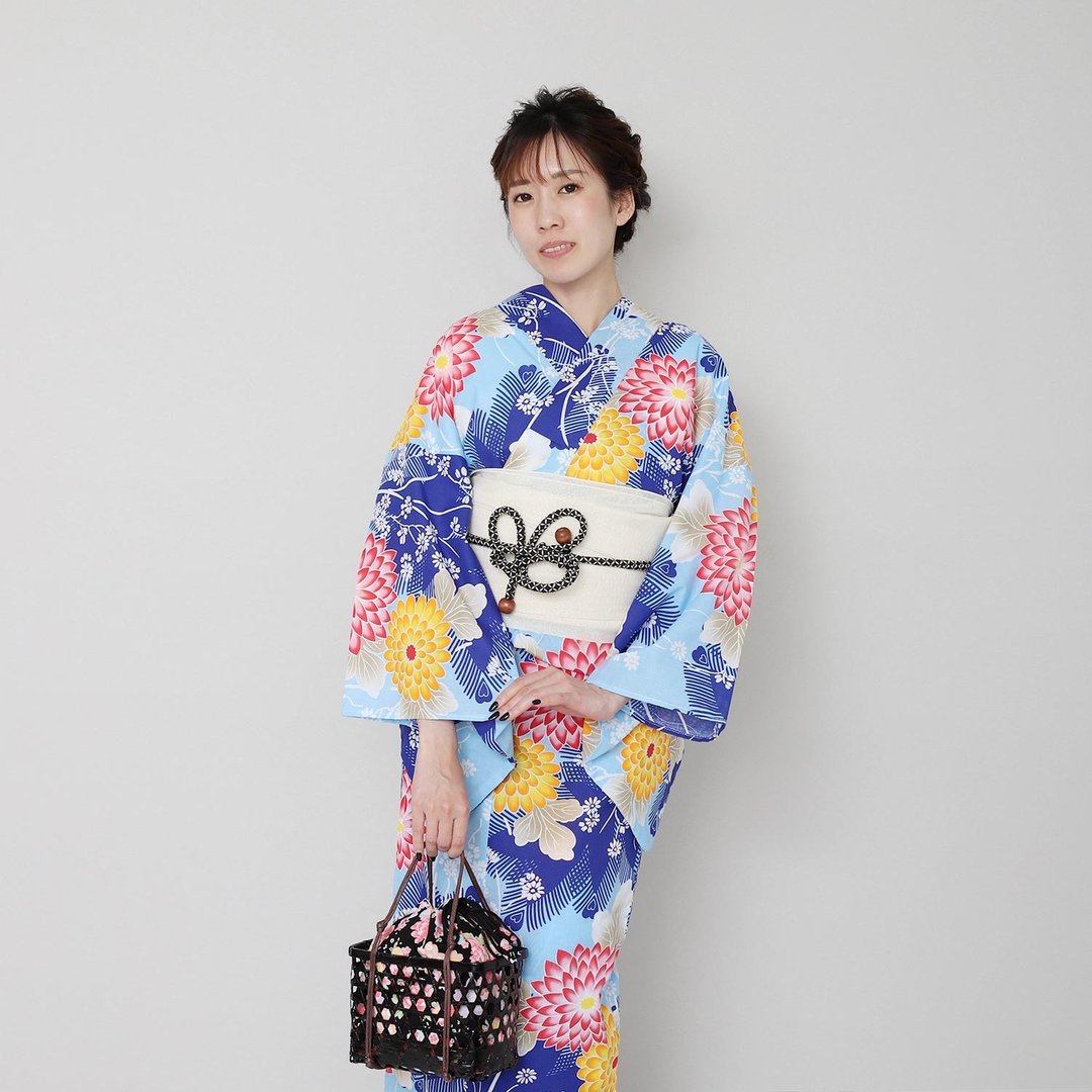 日本 和服 女性 浴衣 腰带 2件组 F Size x27-36 yukata - 其他 - 棉．麻 蓝色