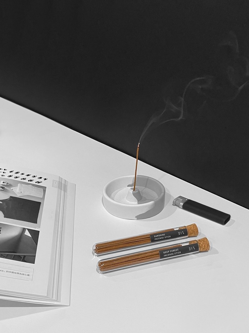 【圣诞送礼首选】水泥薰香座 - 圆 x 塔香 / 线香 / 圣木 - 香薰/精油/线香 - 水泥 