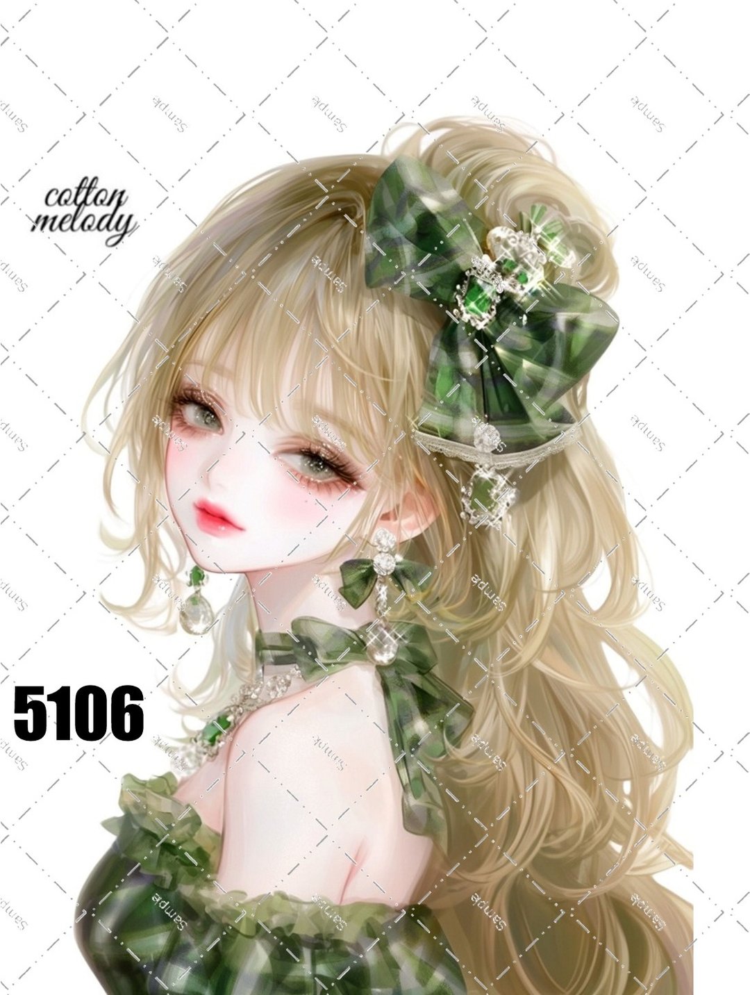 原创贴纸 No.5106 人物贴纸 原创贴纸 原创人物贴纸 装饰贴纸 cotton melody - 贴纸 - 纸 
