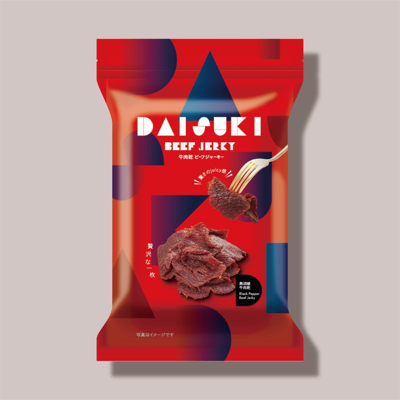 【精品肉干】黑胡椒牛肉干-轻巧夹链包(150g) - 肉干/肉松 - 新鲜食材 多色