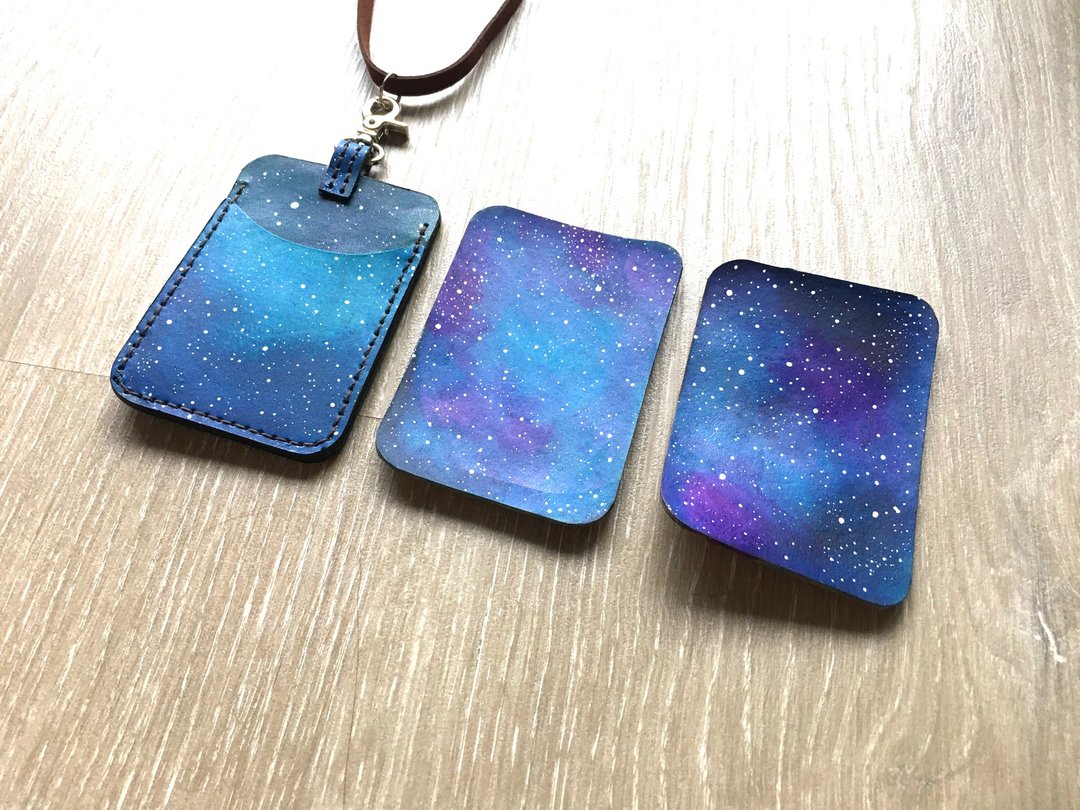 星空手染识别证套 - 证件套/卡套 - 真皮 
