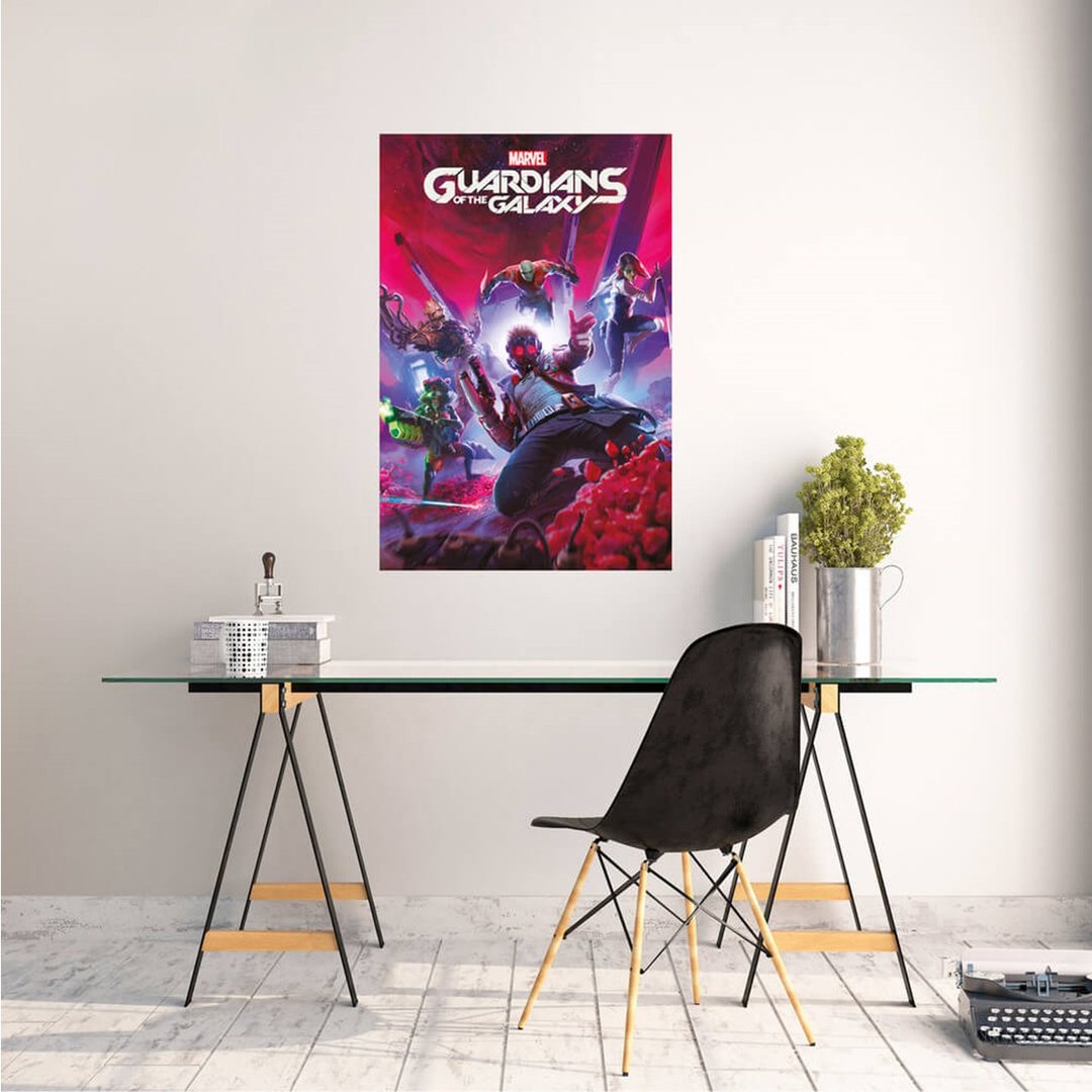 【漫威】星际异攻队 Guardians of the Galaxy 游戏封面 进口海报 - 海报/装饰画/版画 - 其他材质 多色