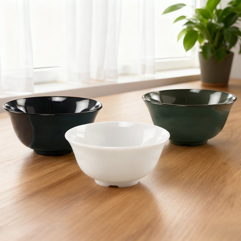 【哩皿生活】洁晶饭碗2入组 对碗 饭碗 井饭碗 茶碗 汤碗 沙拉碗 - 碗 - 塑料 