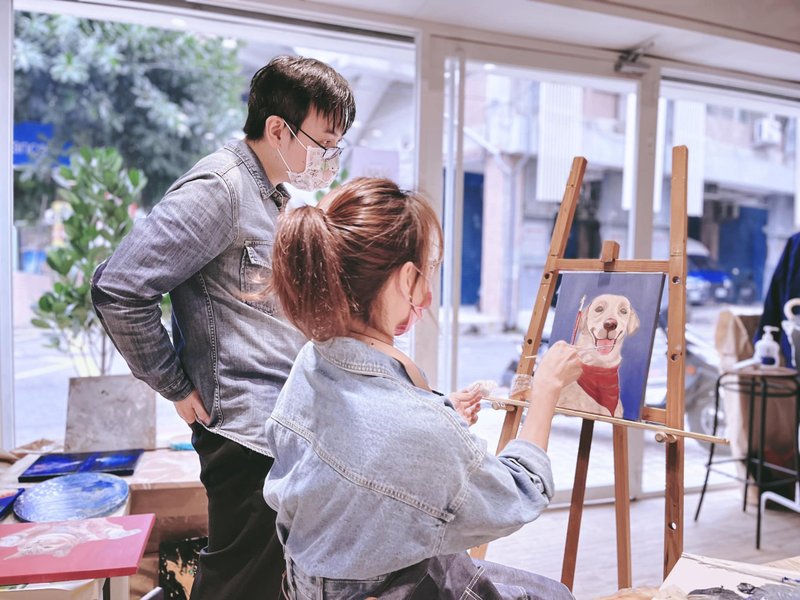 一人成团/来画画吧! 油画创作体验/单堂课完成/可自选图/初学者可 - 插画/绘画/写字 - 其他材质 