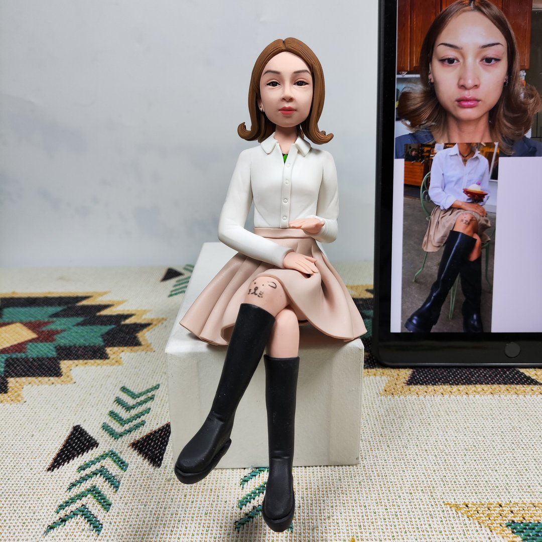 客制化人物公仔 人偶 3D人像画 似颜绘 肖像 定制 生日 纪念 礼物 - 玩偶/公仔 - 粘土 多色