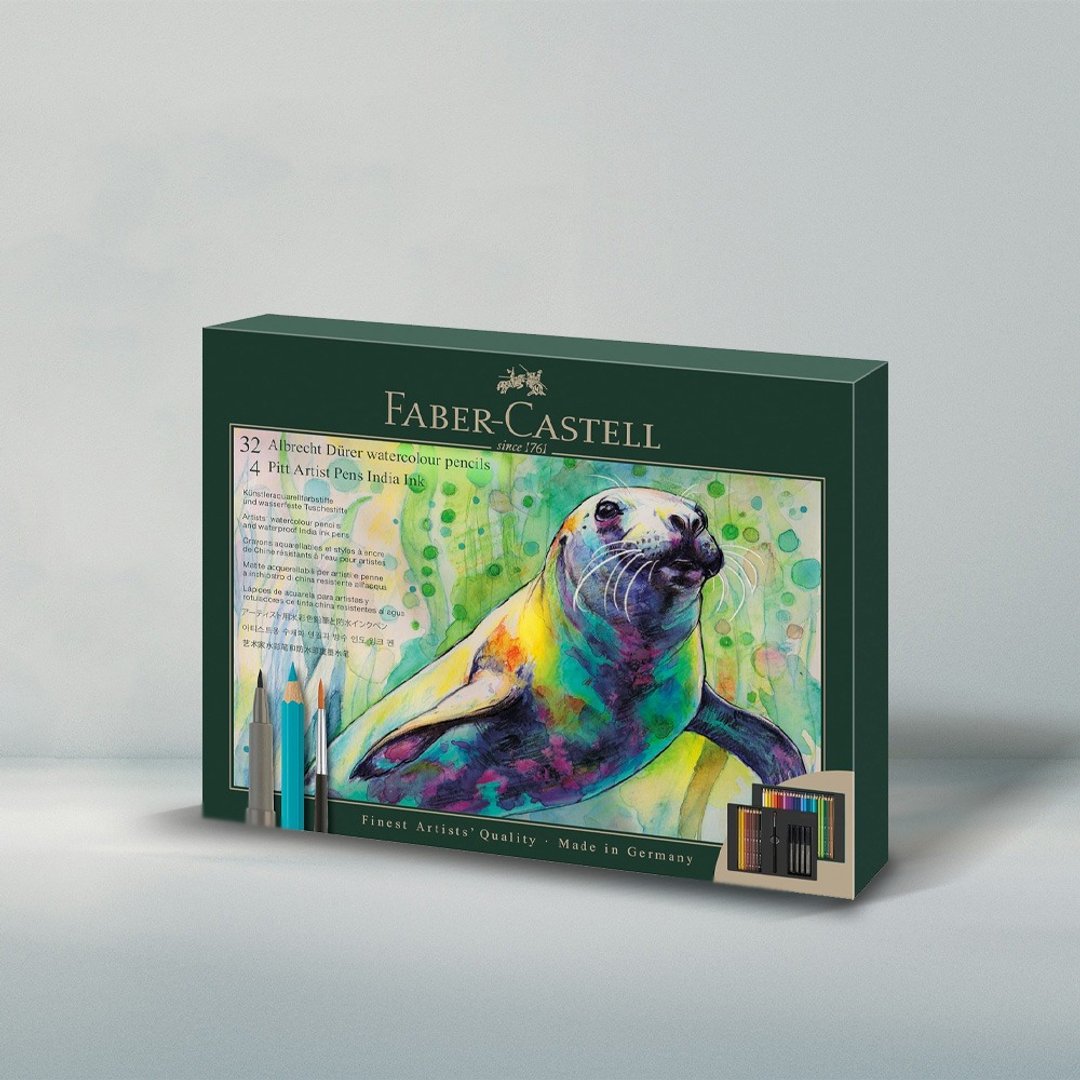 【Faber Castell】专家级水性色铅笔&PITT 艺术笔套组 37 件入 (原厂) - 其他 - 其他材质 多色