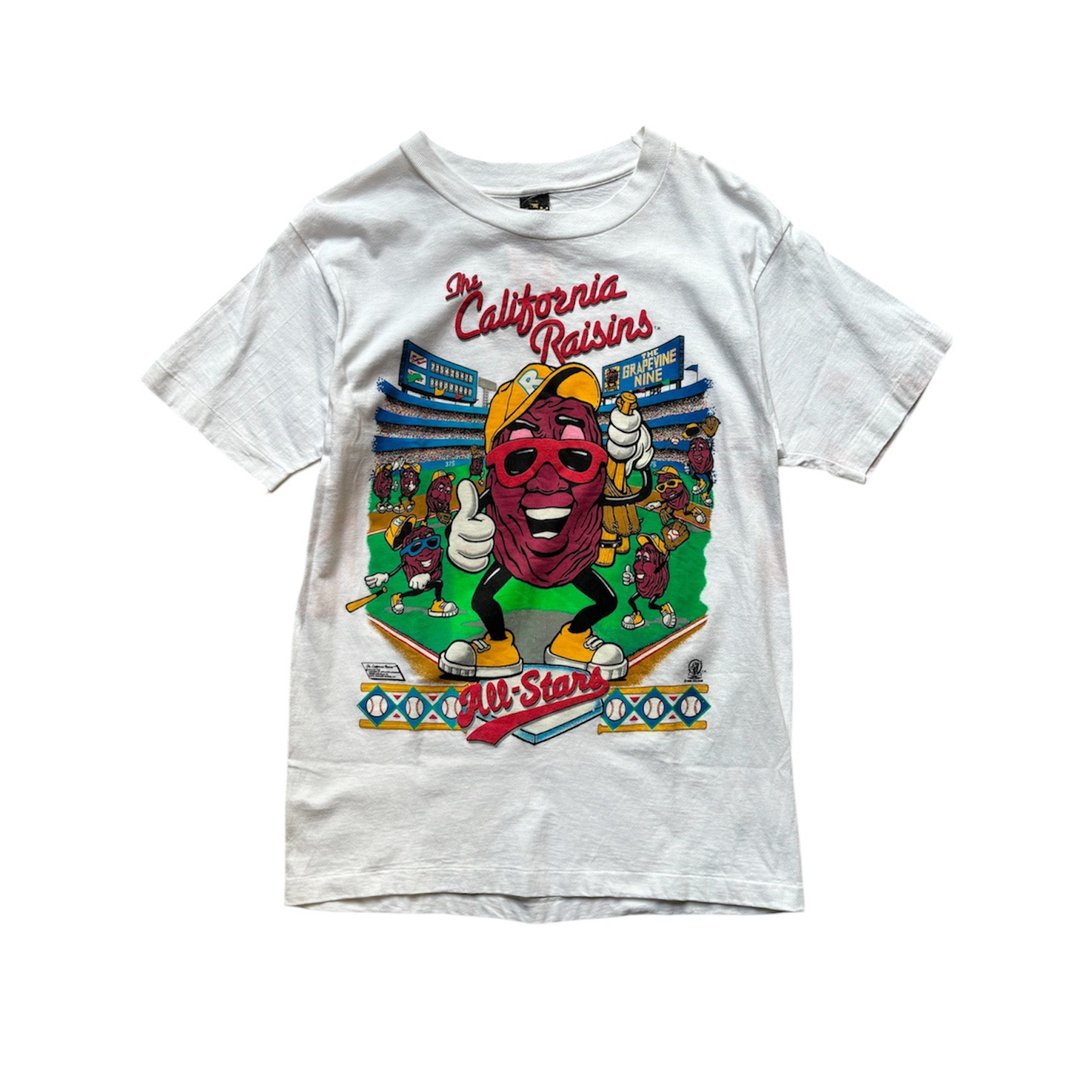 美国古着 80s Vintage California raisins 加州葡萄 T-shirt - 男装上衣/T 恤 - 棉 多色