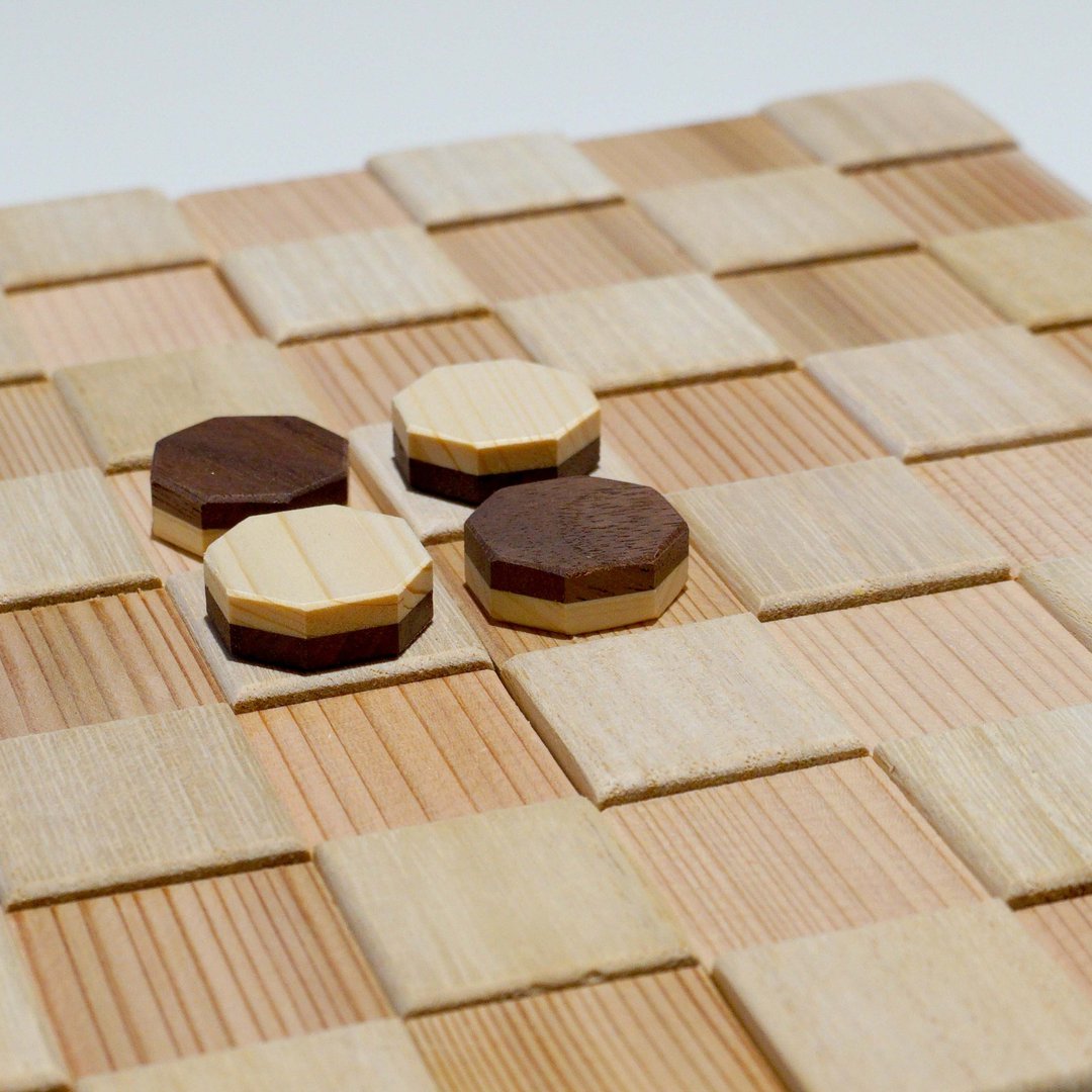 Reversi / DecoBoco (unevenness) - 玩具/玩偶 - 木头 咖啡色