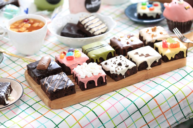 综合巧克力布朗尼X6块-热卖尝鲜限量版 - 蛋糕/甜点 - 新鲜食材 多色