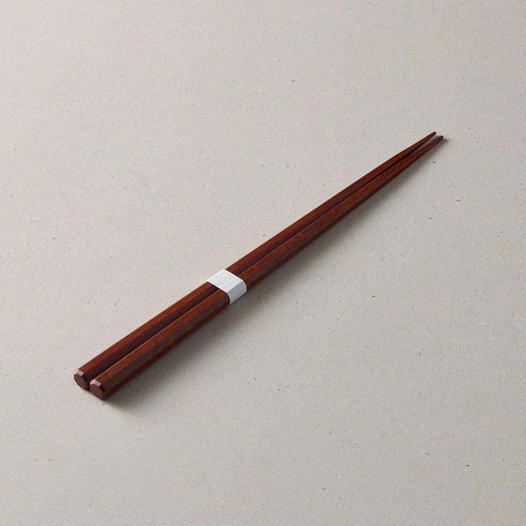 日本川上-尖头八角铁木木筷(23.5cm) - 筷子/筷架 - 木头 咖啡色