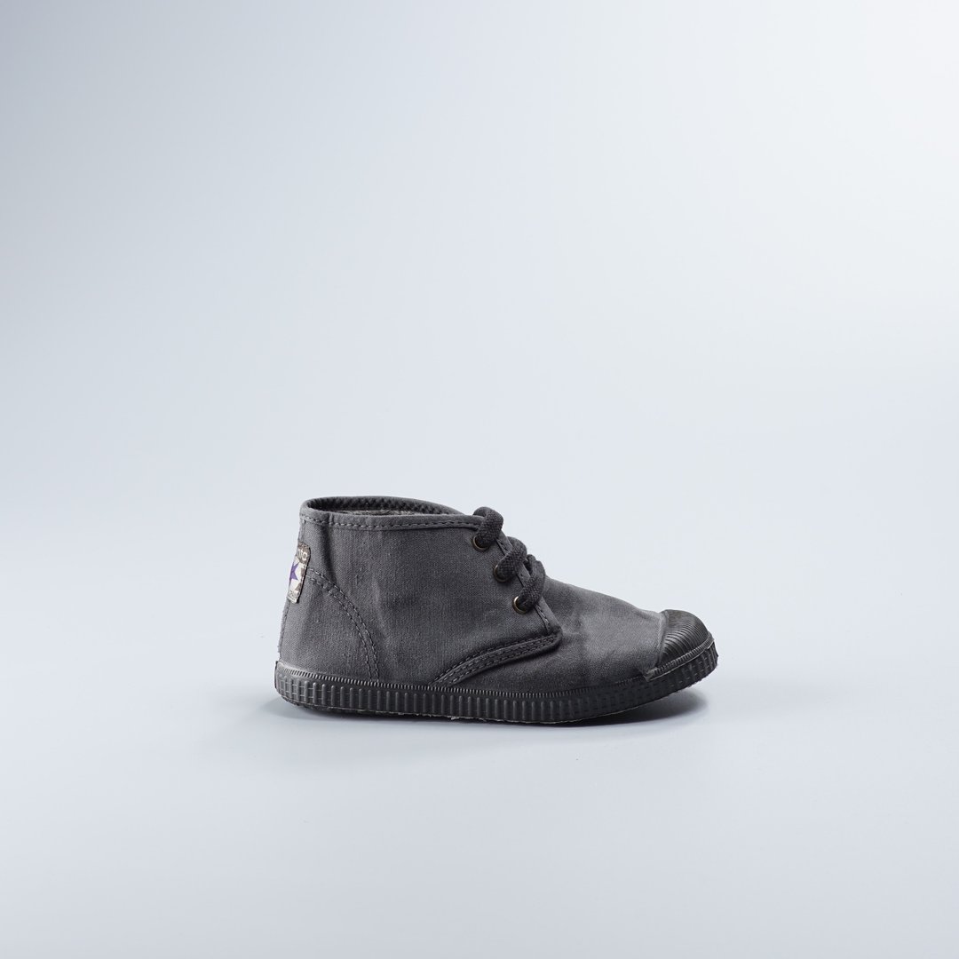 西班牙帆布鞋 Chukka 冬季刷毛 黑色 黑头 洗旧 960777 童鞋 - 童装鞋 - 棉 黑色