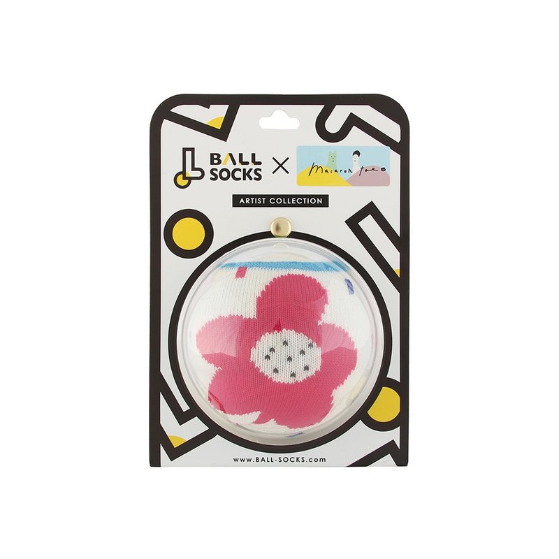 Artist Collection 艺术家袜_马卡龙脚趾_小花与绿怪兽 - 袜子 - 其他材质 