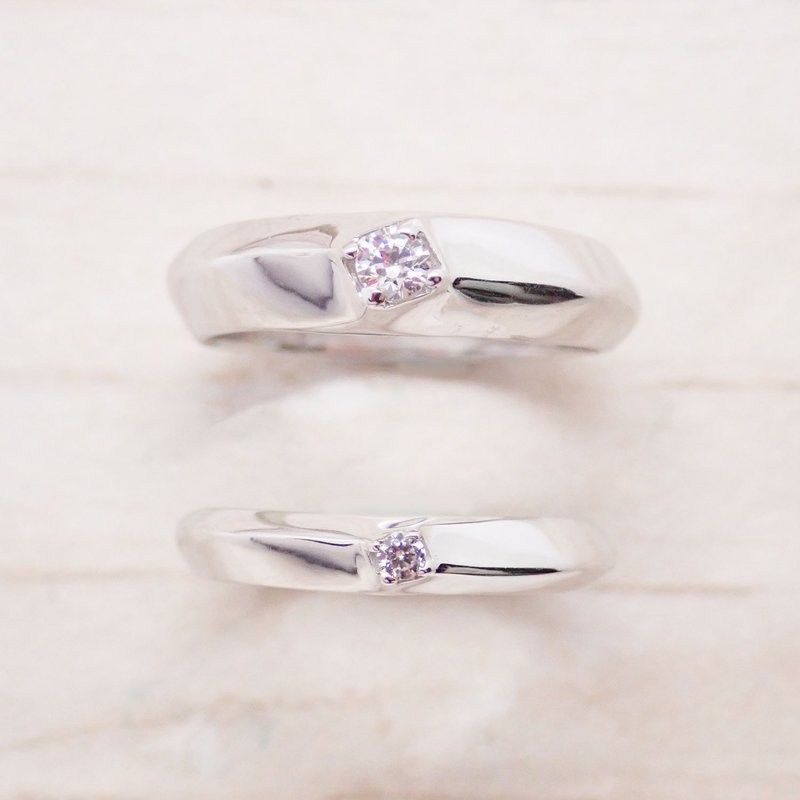 【比法一生】纯银情侣对戒—心印  纯银925手作饰品 - 对戒 - 银 银色