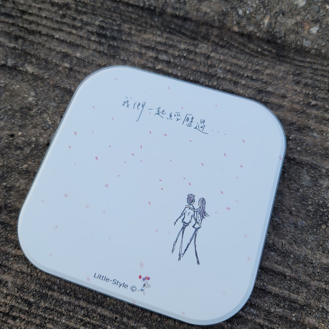 吸水杯垫-我们一起经历过 - 杯垫 - 陶 白色