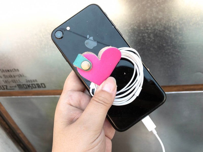 ONES　ノリノリ・ミュージック・ピンク　ワンズハートコードリール　くるくる・まきまき　OHC-PT - 卷线器/电线收纳 - 真皮 粉红色