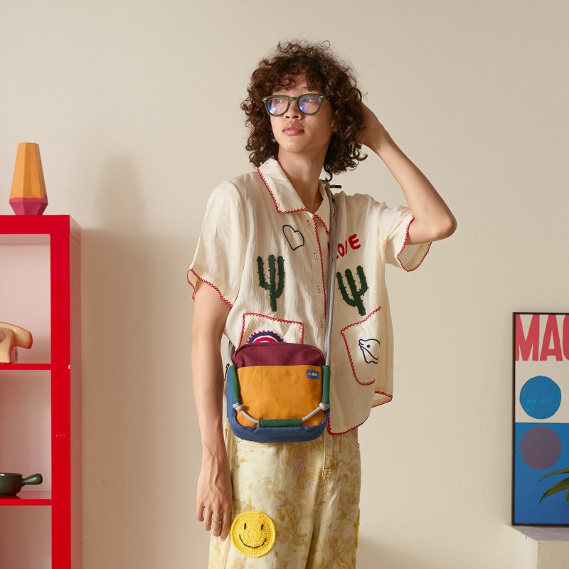 魔术方块包/紫色 - 侧背包/斜挎包 - 其他材质 紫色