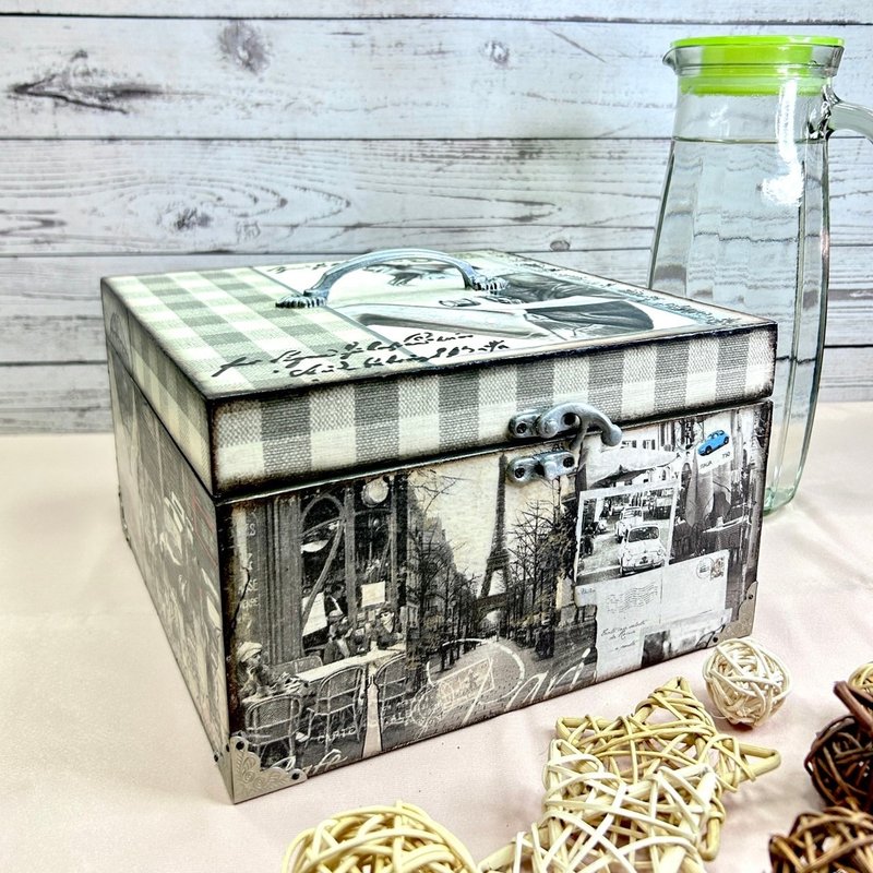 【手工制作】异国风情 – 大容量木质收纳盒 居家收纳 - 收纳用品 - 木头 多色