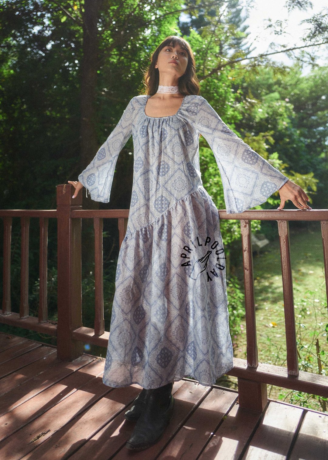 MYSTIC DRESS / BLUE PAISLEY / S - 洋装/连衣裙 - 其他材质 多色