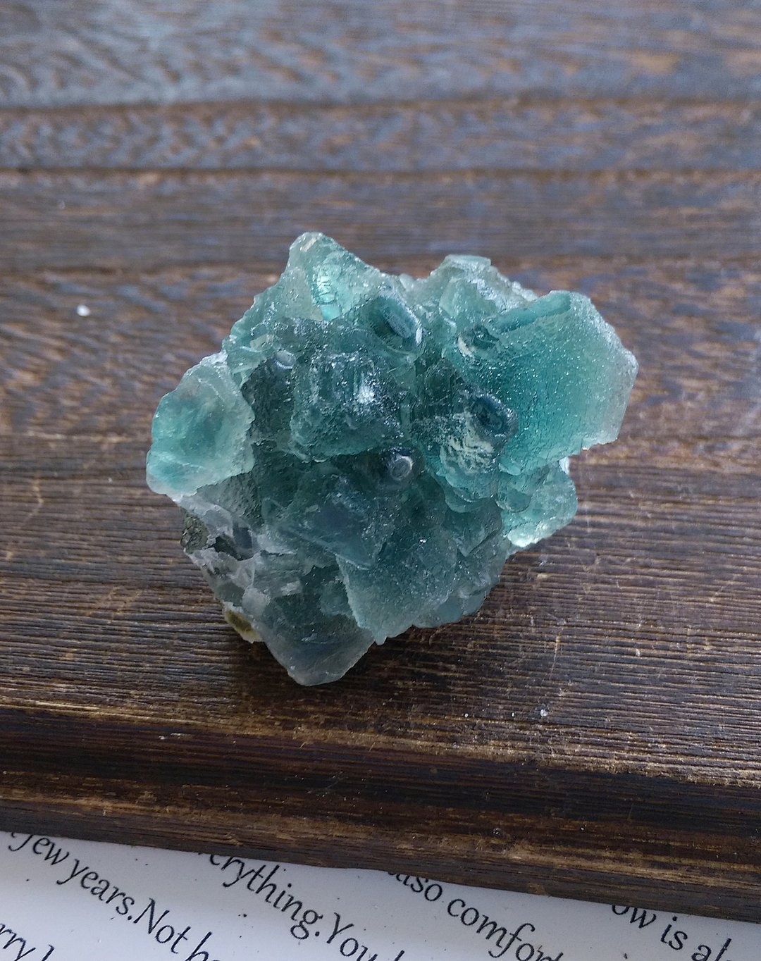 Fluorite 内蒙产地 蓝萤石 水晶共生 天然矿石 原矿 - 摆饰 - 其他材质 
