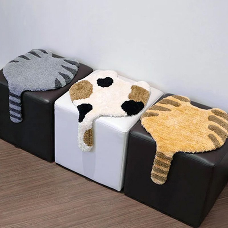 日本霜山 短绒毛猫尾巴造型椅垫-多款可选 - 摆饰 - 聚酯纤维 多色