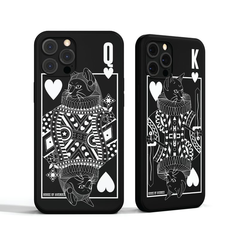 | HOA 原创设计手机壳 | Poker Cat情人节系列 | BLACK Q | - 手机壳/手机套 - 塑料 多色