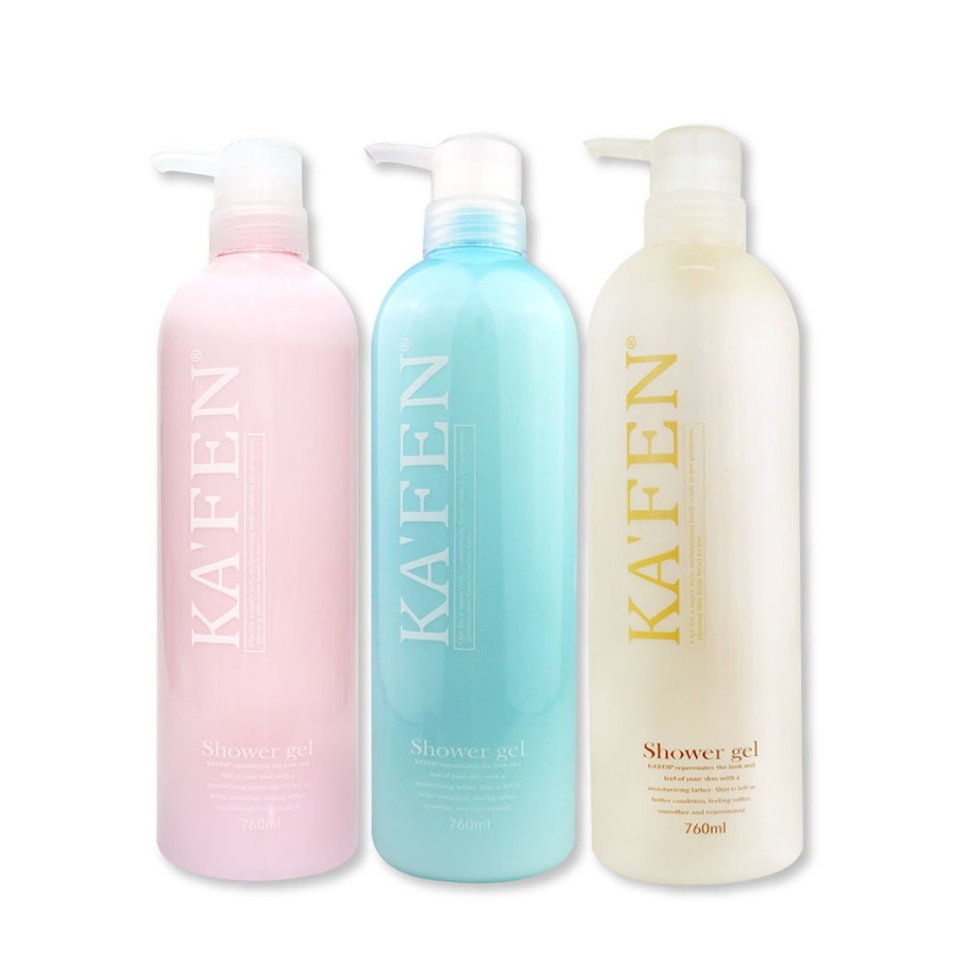 【KAFEN卡氛】2入组 美肌香水沐浴乳760ml - 沐浴用品 - 浓缩/萃取物 白色