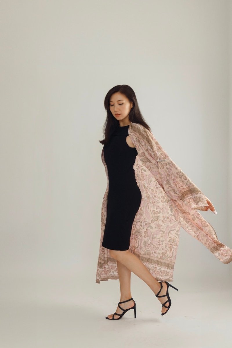 古典气质女神风 粉红时尚长罩衫 订制手工款 国外空运 秋冬百搭 - 女装上衣 - 环保材料 粉红色