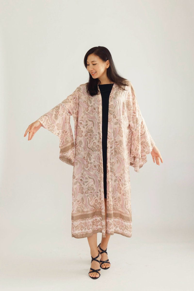 古典气质女神风 粉红时尚长罩衫 订制手工款 国外空运 秋冬百搭 - 女装上衣 - 环保材料 粉红色