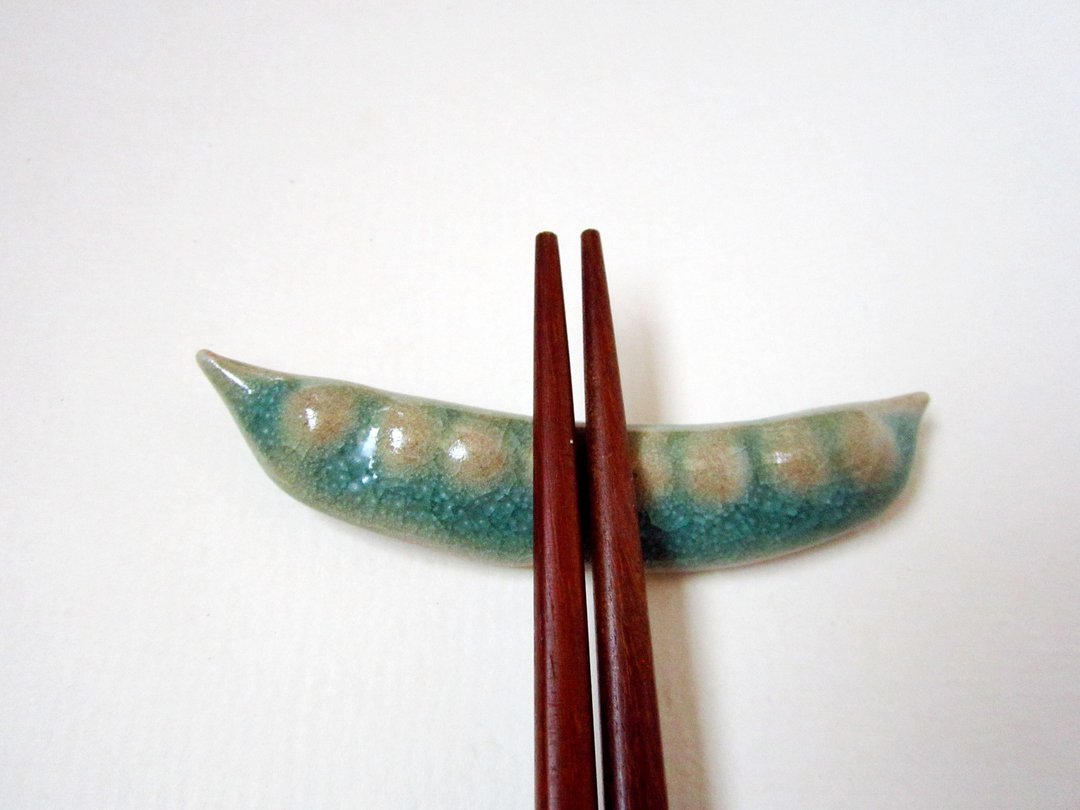 荷兰豆筷架 - 花瓶/陶器 - 陶 