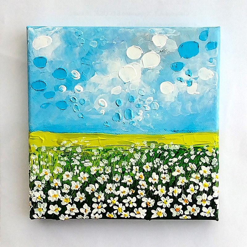 雏菊画风景小艺术墙饰迷你艺术品 - 墙贴/壁贴 - 压克力 多色