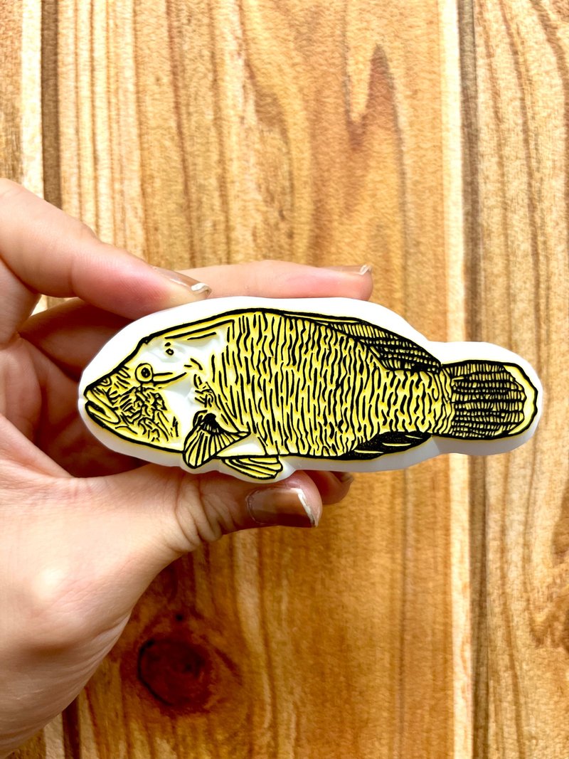 【鱼之印】龙王鲷 / 苏眉 - 印章/印台 - 橡胶 