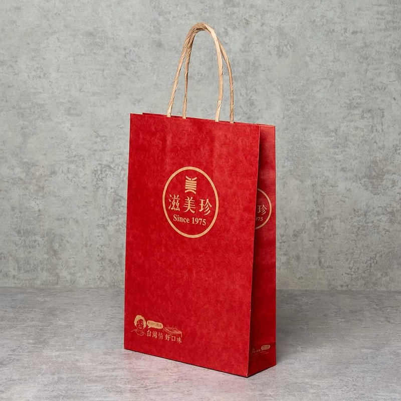 滋美珍肉干店 精美纸袋  送礼最佳 (可放1-2包) - 其他 - 纸 红色