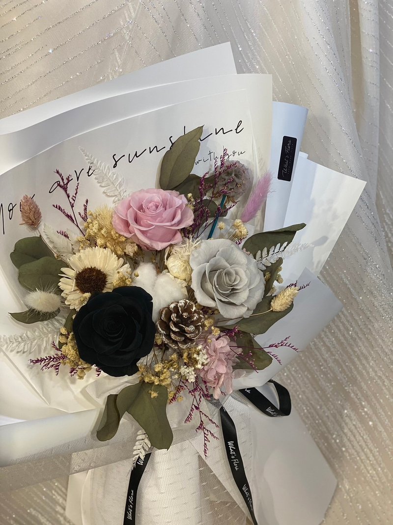 定制化花束\情人节花束\永生花花束 - 摆饰 - 植物．花 黑色