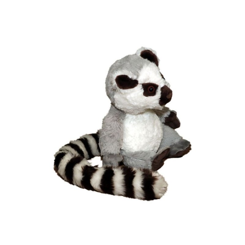 六福村x六福庄 25cm灰色环尾狐猴坐姿玩偶 官方直营 - 玩偶/公仔 - 其他材质 