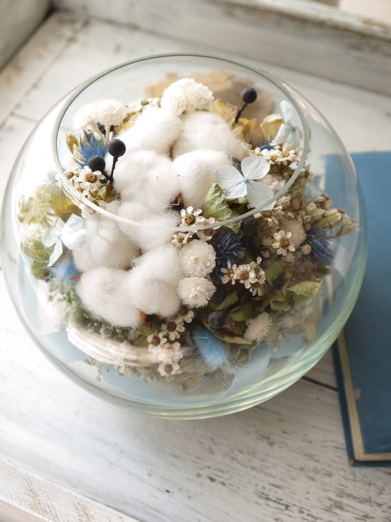 湛蓝泡泡.晴空蓝色系.生日情人节干燥花礼物 - 干燥花/捧花 - 植物．花 蓝色