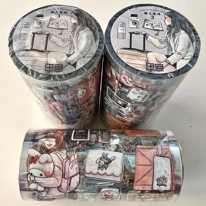 旅人系列-3 亮面PET胶带 / Traveler collection 3 - 纸胶带 - 塑料 