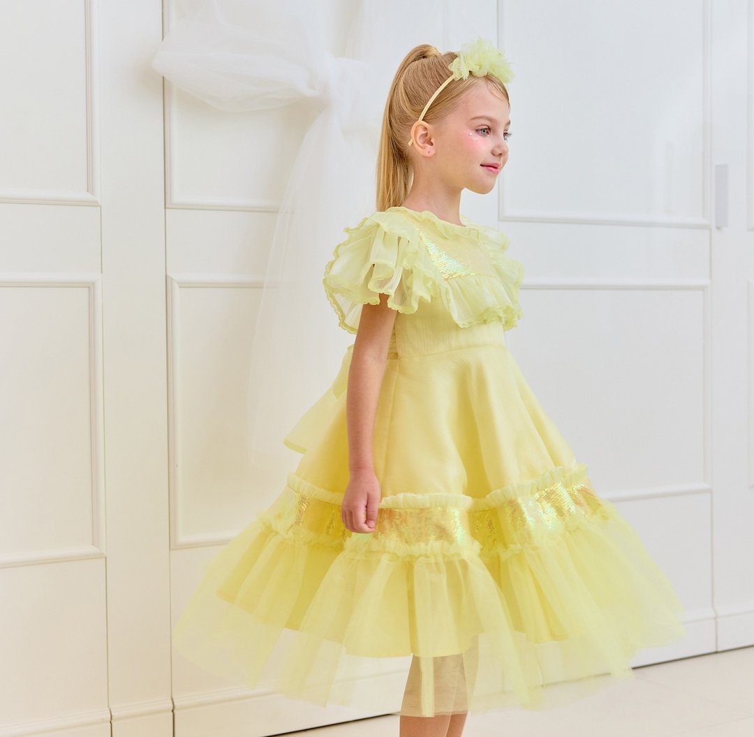 Liri Dress-Lemonade - 童装礼服/连衣裙 - 其他材质 