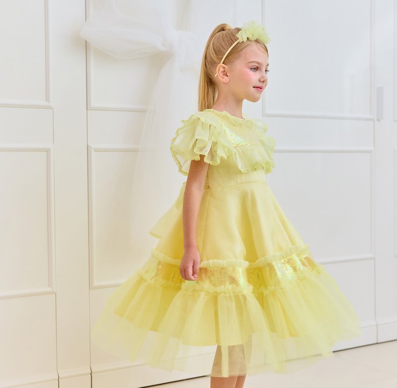 Liri Dress-Lemonade - 童装礼服/连衣裙 - 其他材质 