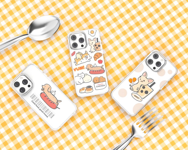 OVERDIGI x Taiwan Food_iPhone15/14 系列 V2双料军规防摔透明壳 - 手机壳/手机套 - 塑料 