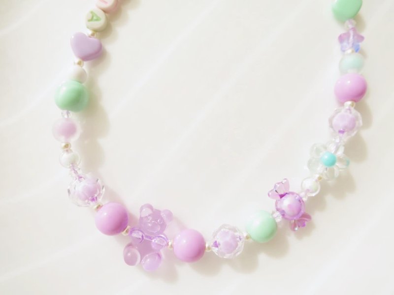 葡萄薄荷 小熊软糖 Gummy Bear 手机挂绳 - 挂绳/吊绳 - 塑料 紫色