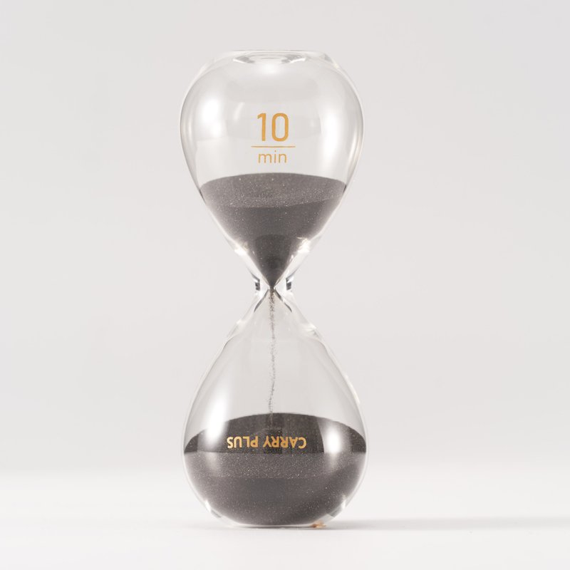 CarryPlus 极简美学10分钟沙漏- 沉稳黑 10mins Timer - 摆饰 - 玻璃 黑色