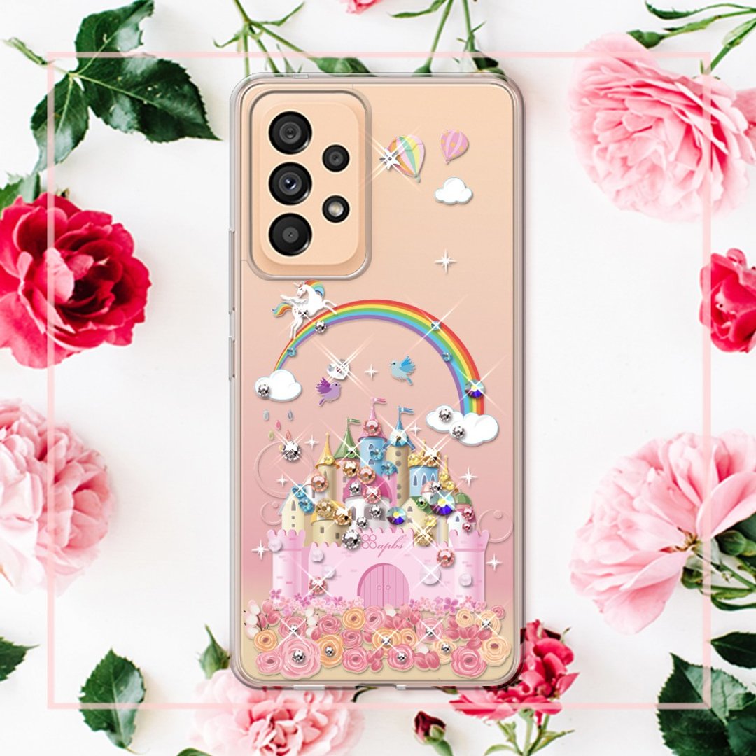 Samsung Galaxy A53 5G 轻薄军规防摔彩钻手机壳-童话城堡 - 手机壳/手机套 - 其他材质 多色