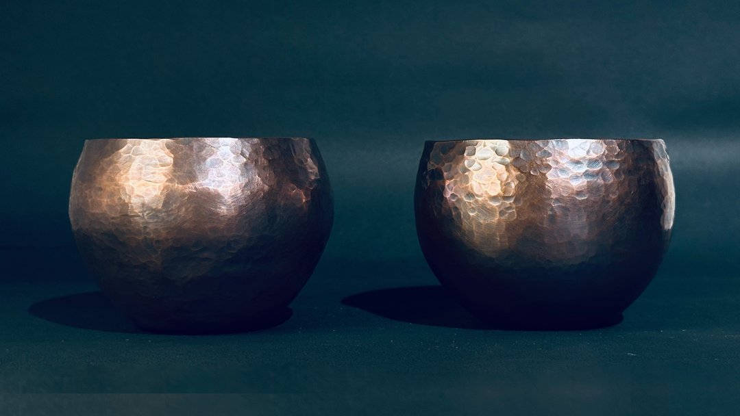 金酉器 红铜手作金属盆器 / 套盆 / 立体水盆 - 红铜蛋石系列 - 植栽/盆栽 - 铜/黄铜 