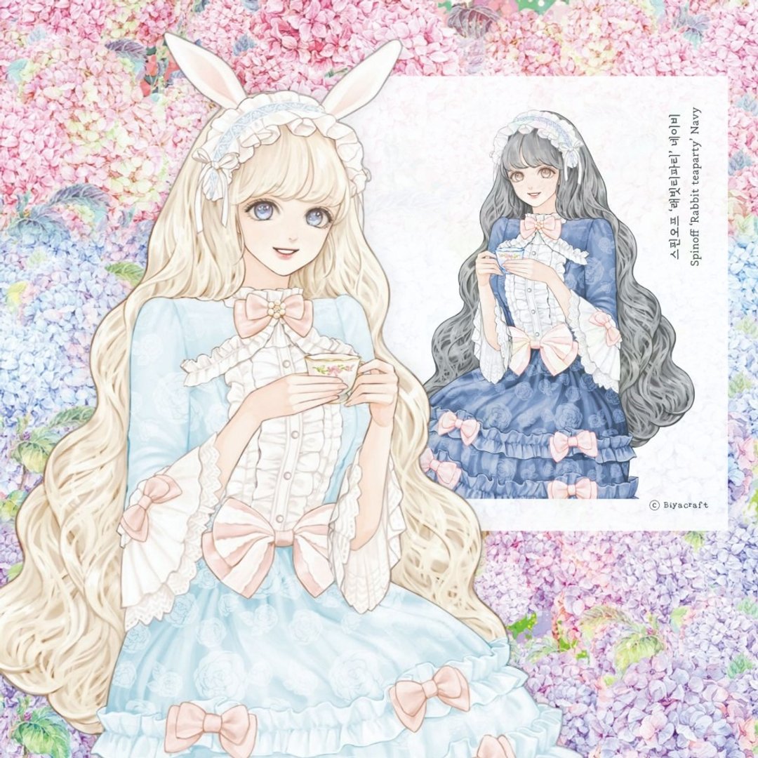 情人节、Spin off、角色、Rabbit teaparty - 贴纸 - 纸 多色