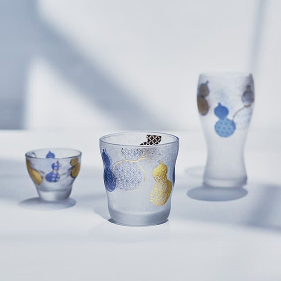 日本 ADERIA 葫芦对杯礼盒组 / 335ml / 380ml / - 酒杯/酒器 - 玻璃 多色